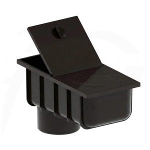 Osadnik/but PVC ⌀ 90 firmy KROP kolor ciemny brąz